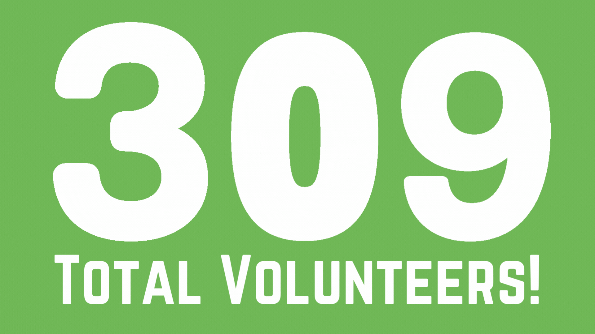 Total Volunteers!